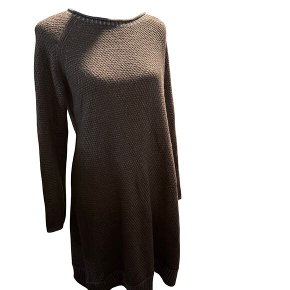J.Jill Textured Knit Sweater Dress, Cocoa Brown, Women's Size Small, NWOT - Picture 4 of 8